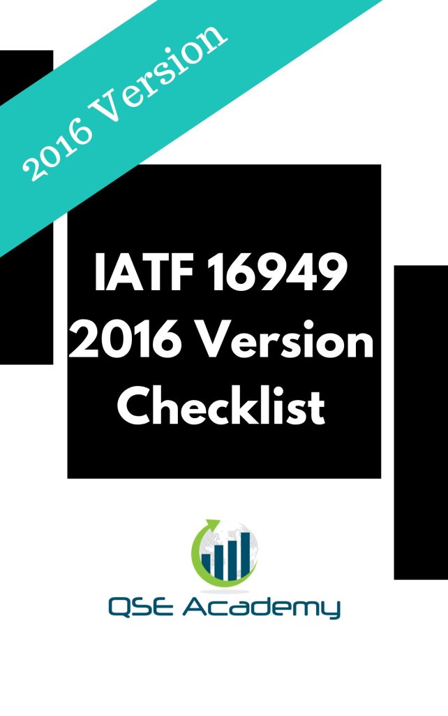 IATF 16949 2016 Version Checkliste