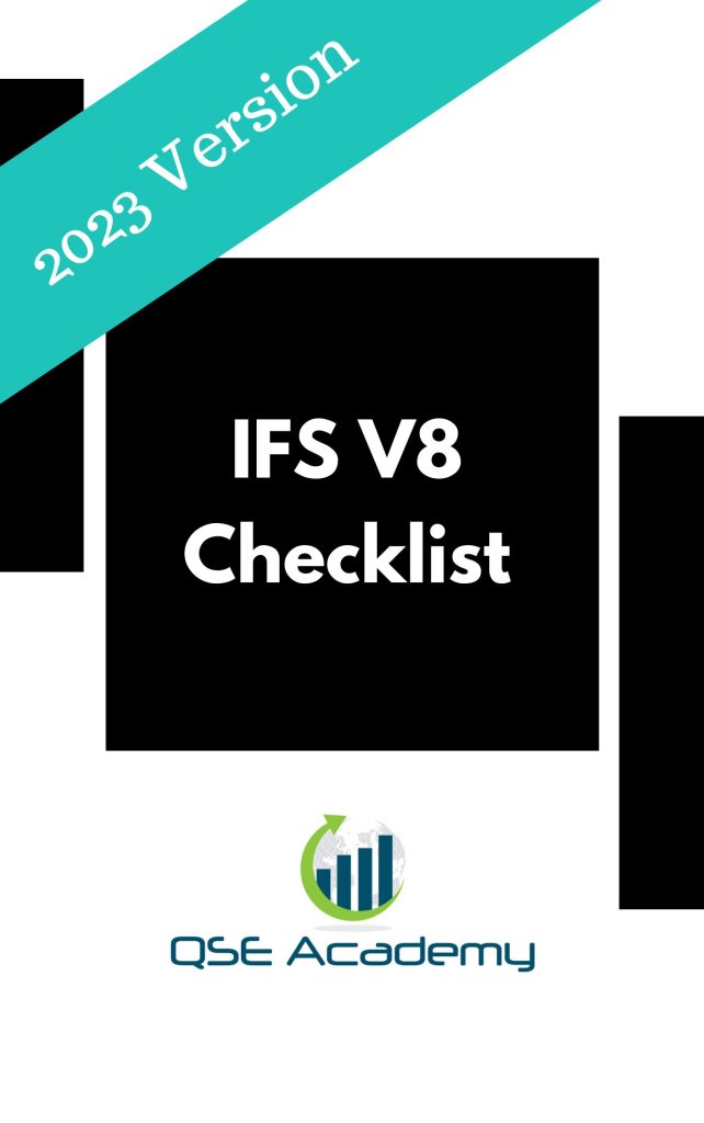 Lista de comprobación IFS V8