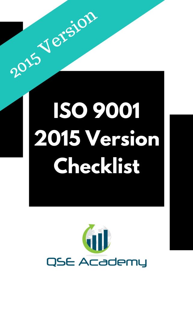 Lista de comprobación de la versión ISO 9001 2015